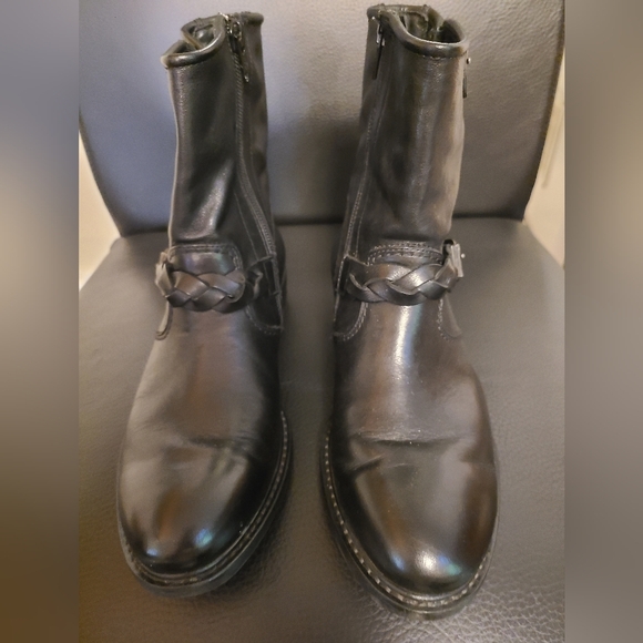 Paul Green Black Zipped Boots with Decorative Buckles, Size 6 US - Picture 3 of 14